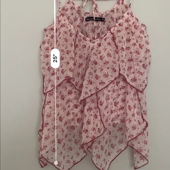 Abercrombie & Fitch floral asymmetrical tank top - Picture 3 of 4